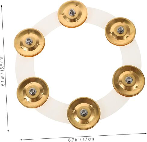 Professional Tambourine Drum Replacement Part Easy Installation Tambourine Ring for Enhanced Sound Effect Compatible with Various Drum Kits for Performances and Practice in Saudi Arabia