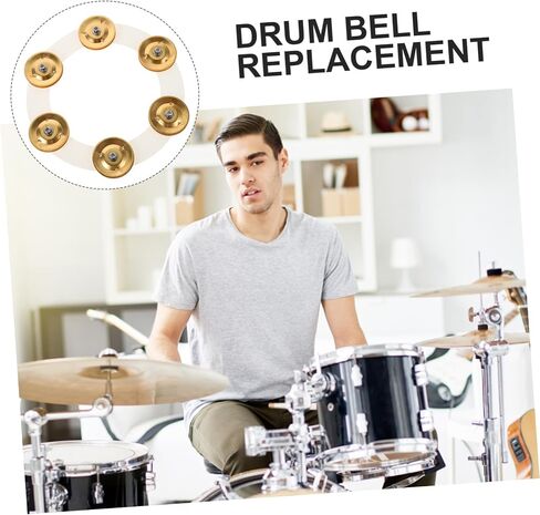 Professional Tambourine Drum Replacement Part Easy Installation Tambourine Ring for Enhanced Sound Effect Compatible with Various Drum Kits for Performances and Practice in Saudi Arabia