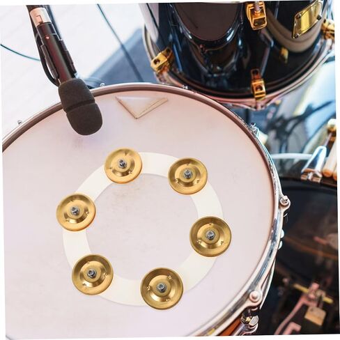 Professional Tambourine Drum Replacement Part Easy Installation Tambourine Ring for Enhanced Sound Effect Compatible with Various Drum Kits for Performances and Practice in Saudi Arabia