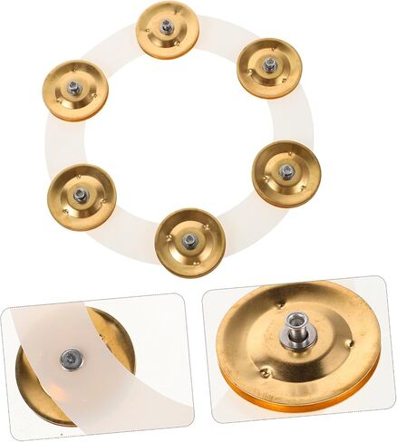 Professional Tambourine Drum Replacement Part Easy Installation Tambourine Ring for Enhanced Sound Effect Compatible with Various Drum Kits for Performances and Practice in Saudi Arabia