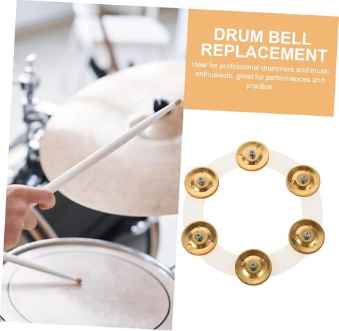 Professional Tambourine Drum Replacement Part Easy Installation Tambourine Ring for Enhanced Sound Effect Compatible with Various Drum Kits for Performances and Practice in Saudi Arabia