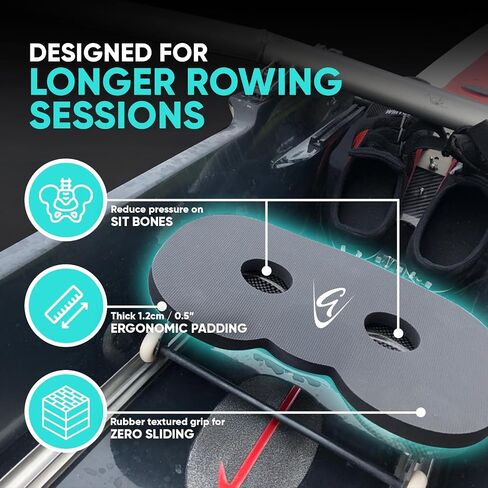 Godfrey Original Rowing Boat Seat Pad for Men & Women - Anti-Slip Rower Pad for in-Boat, Concept2, Water Rowers & Rowing Machines in Saudi Arabia