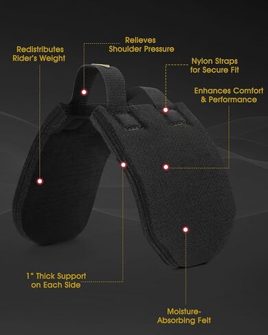 وسادة سرج غربية للحصان من كافاليري، لباد ناعم وحشوة إسفنجية لتوفير الراحة، تناسب الخيول شديدة الذوبان، متينة لركوب الخيل وأعمال المزرعة in Kuwait