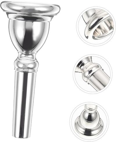 Veemoon Euphonium Mouthpiece Made of Smooth Surface for Trumpet Mouthpiece Breath Musician's Favorite in Saudi Arabia