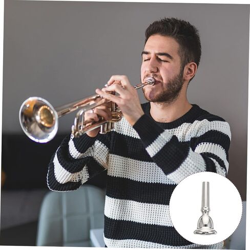 قطعة الفم VANZACK مطلية بالفضة لاستبدال ملحقات آلة الموسيقى Euphonium للمبتدئين in Kuwait