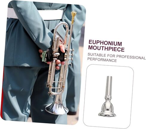 قطعة الفم VANZACK مطلية بالفضة لاستبدال ملحقات آلة الموسيقى Euphonium للمبتدئين in Kuwait