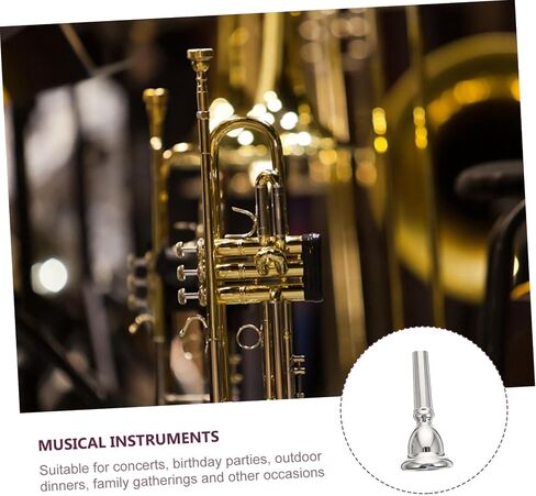 قطعة الفم VANZACK مطلية بالفضة لاستبدال ملحقات آلة الموسيقى Euphonium للمبتدئين in Kuwait