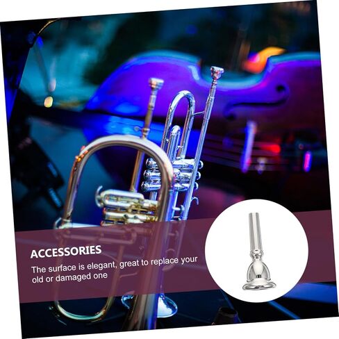 قطعة الفم VANZACK مطلية بالفضة لاستبدال ملحقات آلة الموسيقى Euphonium للمبتدئين in Kuwait