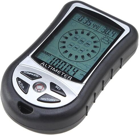DAGIJIRD Electronic Digital Altimeter 8 in 1 Multifunction LCD Backlight Mini Altimeter Barometer Compass Thermometer Weather Forecast Calendar in Saudi Arabia