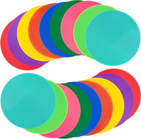 Spot Markers 9 Inch 10 Inch Non Slip Rubber Floor Markers Flat Field Cones Poly Dots for Soccer Basketball Sports Speed Agility Training and Drills in Saudi Arabia