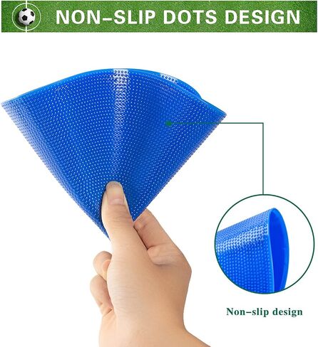 Spot Markers 9 Inch 10 Inch Non Slip Rubber Floor Markers Flat Field Cones Poly Dots for Soccer Basketball Sports Speed Agility Training and Drills in Saudi Arabia