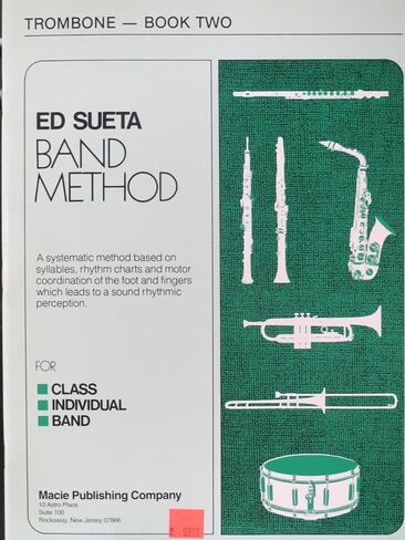 Macie Publishing 1566177871 Ed Sueta Band Method Volume2 Trombone in Saudi Arabia