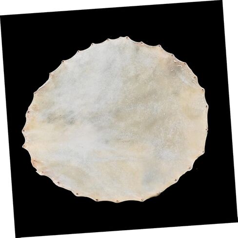 طبل الجلد طبل أفريقي استبدال الجلد أداة ملحق خفيفة الوزن جلد الغنم نمط عشوائي in Kuwait