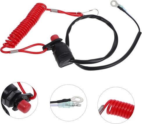 Cabilock 3pcs Boat Engine Emergency Lanyard Safety Cord ATV Engine -Release Design for Boats and Atvs Safety Tether for Emergency Shutoff in Saudi Arabia