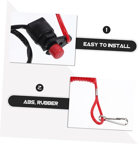 Cabilock 3pcs Boat Engine Emergency Lanyard Safety Cord ATV Engine -Release Design for Boats and Atvs Safety Tether for Emergency Shutoff in Saudi Arabia