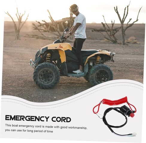 قطعتان من حبل أمان محرك القارب من Luxshiny لحزام ATV البحري لإيقاف الطوارئ in Kuwait