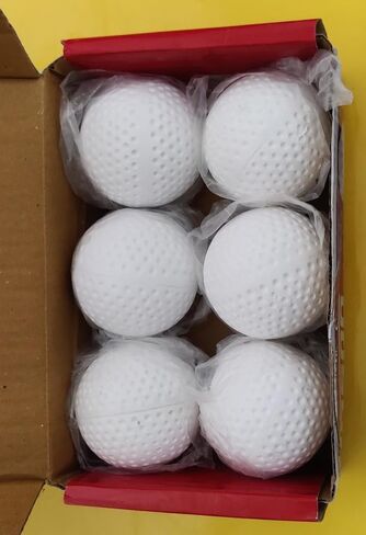 N A Sports Field Hockey Balls – Pack of 6 White Dimpled Training Balls | Durable Plastic Construction for Practice & Matches | Ideal for Turf & Outdoor Play. in Saudi Arabia