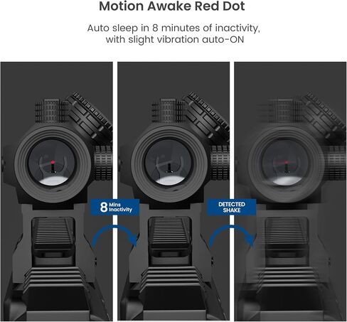 Feyachi 2MOA Red Dot Sight - V30 1x20mm بصريات النقطة الحمراء المدمجة مع Motion Awake Low Profile وحامل الشاهد المشترك المطلق، وأغطية العدسات القابلة للطي وجهاز مضاد للانعكاس in Saudi Arabia