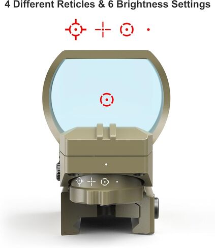 منظار Feyachi الانعكاسي، نظام تصويب النقطة الحمراء بنظام شبكاني متعدد مع حامل السكك الحديدية Picatinny، الشاهد المشارك المطلق in Kuwait