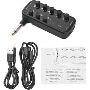 Drfeify Guitar Amplifier, Mini Headphone Amplifier for Electric Bass Musical Instrument (Guitar) in Saudi Arabia