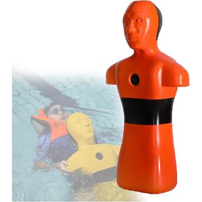 Water Training Dummy,PE Floating Manikin,Quick Water Injection Drainage,for Lifesaving Practice Wrestling Crash Tests Swimming Skill Improvement in Saudi Arabia