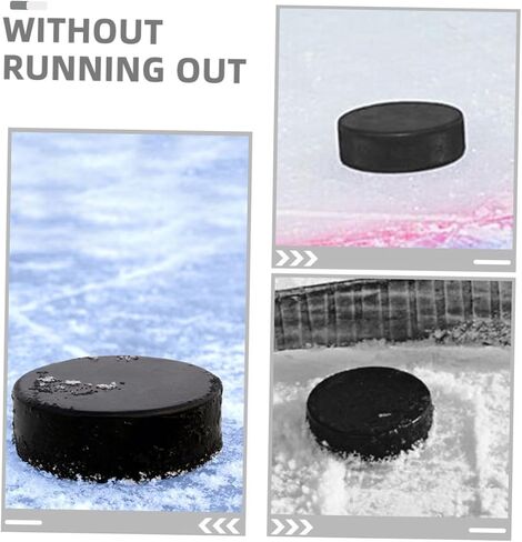 DECHOUS Black Ice Hockey Balls for Training High Durability for Skill Development All Ages for Indoor and in Saudi Arabia
