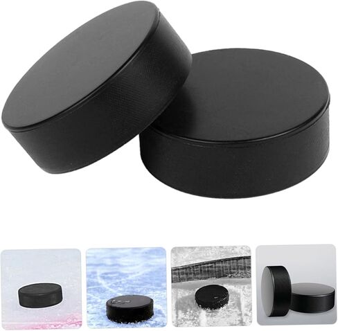DECHOUS Black Ice Hockey Balls for Training High Durability for Skill Development All Ages for Indoor and in Saudi Arabia