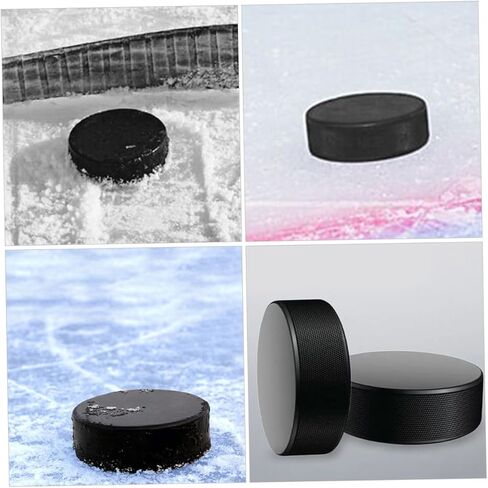 DECHOUS Black Ice Hockey Balls for Training High Durability for Skill Development All Ages for Indoor and in Saudi Arabia