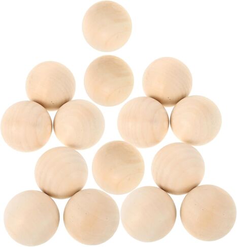 Toyvian 15Pc Hardwood Swedish Stickhandling Balls Durable Floorball Training Equipment for Enhanced Skills and Coordination Hockey in Saudi Arabia