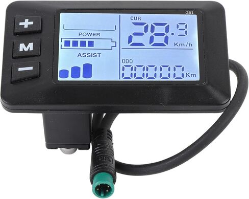 لوحة عرض LCD للدراجة الكهربائية مع موصل 5 دبابيس، عداد سرعة سكوتر كهربائي للدراجات والدراجات البخارية in Saudi Arabia