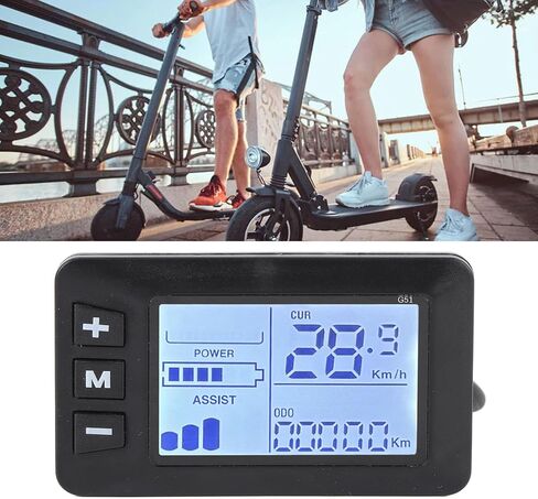 لوحة عرض LCD للدراجة الكهربائية مع موصل 5 دبابيس، عداد سرعة سكوتر كهربائي للدراجات والدراجات البخارية in Saudi Arabia