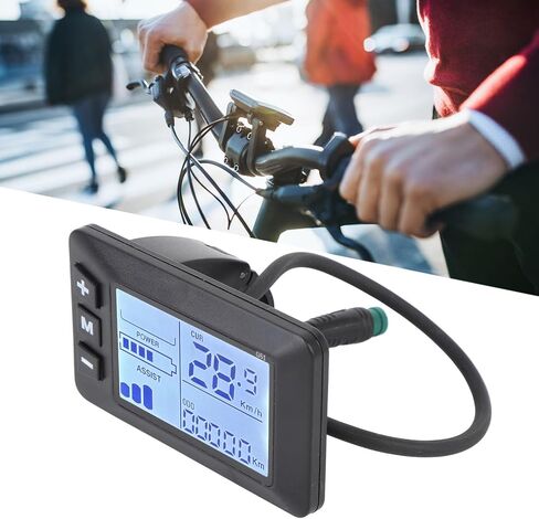 لوحة عرض LCD للدراجة الكهربائية مع موصل 5 دبابيس، عداد سرعة سكوتر كهربائي للدراجات والدراجات البخارية in Saudi Arabia