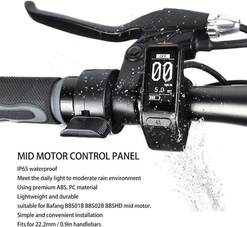 شاشة LCD كهربائية، عرض البيانات، IP65، SW102 لوحة عرض كهربائية لوحة تحكم للمحرك المتوسط ​​BBS01 BBS02 BBSHD in Saudi Arabia