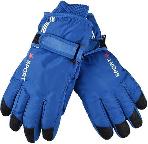 IZUS Water-Repellent Snow-Ski-Mittens for Kids Winter-Outdoor-Sports Warm-Windproof Skiing-Gloves Boy-Girls 5-10 Years in Saudi Arabia