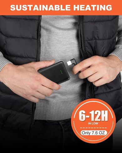 Heated Vest for Men with Rechargeable Pack Included, Lightweight Warming Mens Heated Vests for Winter Outdoor Hunting in Kuwait