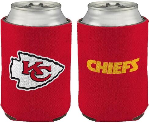 The Memory Company Licensed NFL Team Color Logo Can Insulator Sleeve Holder Coozie, Kansas City Chiefs in Saudi Arabia