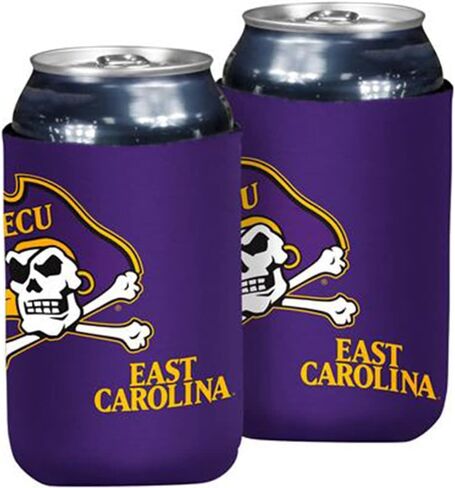 Logo Brands NCAA East Carolina Pirates Flat Coozie, One Size, Team Color in Saudi Arabia
