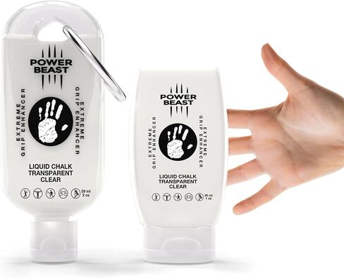 باور بيست، طباشير سائل شفاف، معزز للقبضة غير اللاصقة، الأيدي الجافة، طباشير سائل شفاف، محلول مضاد للانزلاق، قبضة جافة للتنس والجولف والرقص على العمود والألعاب وجميع الرياضات in Kuwait