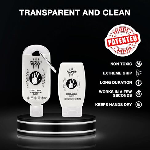 باور بيست، طباشير سائل شفاف، معزز للقبضة غير اللاصقة، الأيدي الجافة، طباشير سائل شفاف، محلول مضاد للانزلاق، قبضة جافة للتنس والجولف والرقص على العمود والألعاب وجميع الرياضات in Kuwait