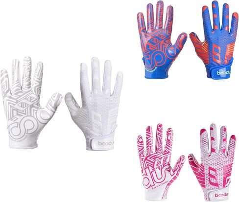 Silicone Grip Batting Gloves for Baseball & Softball, Breathable Hitting with Shock Absorption, Bat Grip Training & Football Receiver Gloves for Men Women Youth Adolescent in Saudi Arabia