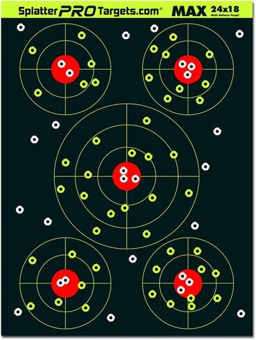 18x24 Extra Large Splatter Targets. Two Color Splatter to Easily See Your Shots! Bright Fluorescent Yellow and White Splatter. in Kuwait