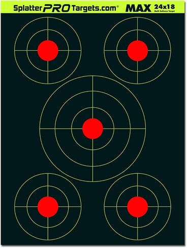 18x24 Extra Large Splatter Targets. Two Color Splatter to Easily See Your Shots! Bright Fluorescent Yellow and White Splatter. in Kuwait