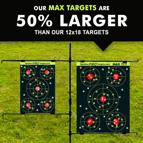 18x24 Extra Large Splatter Targets. Two Color Splatter to Easily See Your Shots! Bright Fluorescent Yellow and White Splatter. in Kuwait