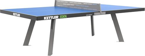 KETTLER Eden Weatherproof Stationary Outdoor Table Tennis Table with Galvanized Steel Legs and Permanent Net and Post System in Saudi Arabia