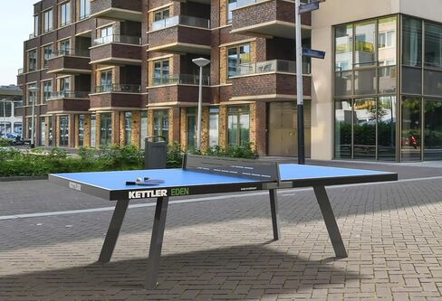 KETTLER Eden Weatherproof Stationary Outdoor Table Tennis Table with Galvanized Steel Legs and Permanent Net and Post System in Saudi Arabia