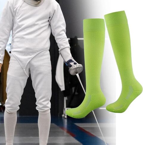 KQFCAZRE Fencing Socks, Cotton Knee High Socks, Protective Fencing Stockings, Thickened Fencing Socks for Youth Adult in Saudi Arabia