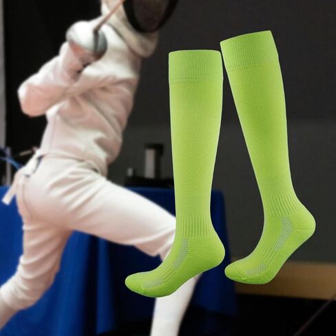 KQFCAZRE Fencing Socks, Cotton Knee High Socks, Protective Fencing Stockings, Thickened Fencing Socks for Youth Adult in Saudi Arabia