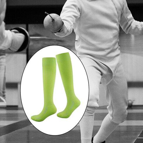 KQFCAZRE Fencing Socks, Cotton Knee High Socks, Protective Fencing Stockings, Thickened Fencing Socks for Youth Adult in Saudi Arabia