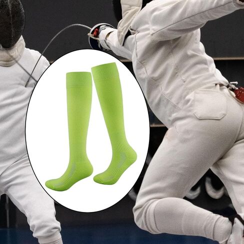 KQFCAZRE Fencing Socks, Cotton Knee High Socks, Protective Fencing Stockings, Thickened Fencing Socks for Youth Adult in Saudi Arabia