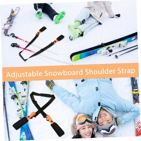 VICASKY Adjustable Snowboard Shoulder Strap Comfortable and Ski Carrying Strap for and Storage of Snowboards and Skis Ergonomic Design for Reduced Shoulder Strain in Saudi Arabia